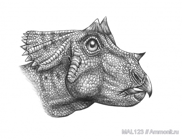 динозавры, мел, трицератопсы, реконструкция, Triceratops, детеныши, Cretaceous